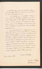 k.k. naturhistorisches Hofmuseum, Intendanzakten 1885-1896 (Hauer), Aktenzahl Z.268.a/1889, Seite 3